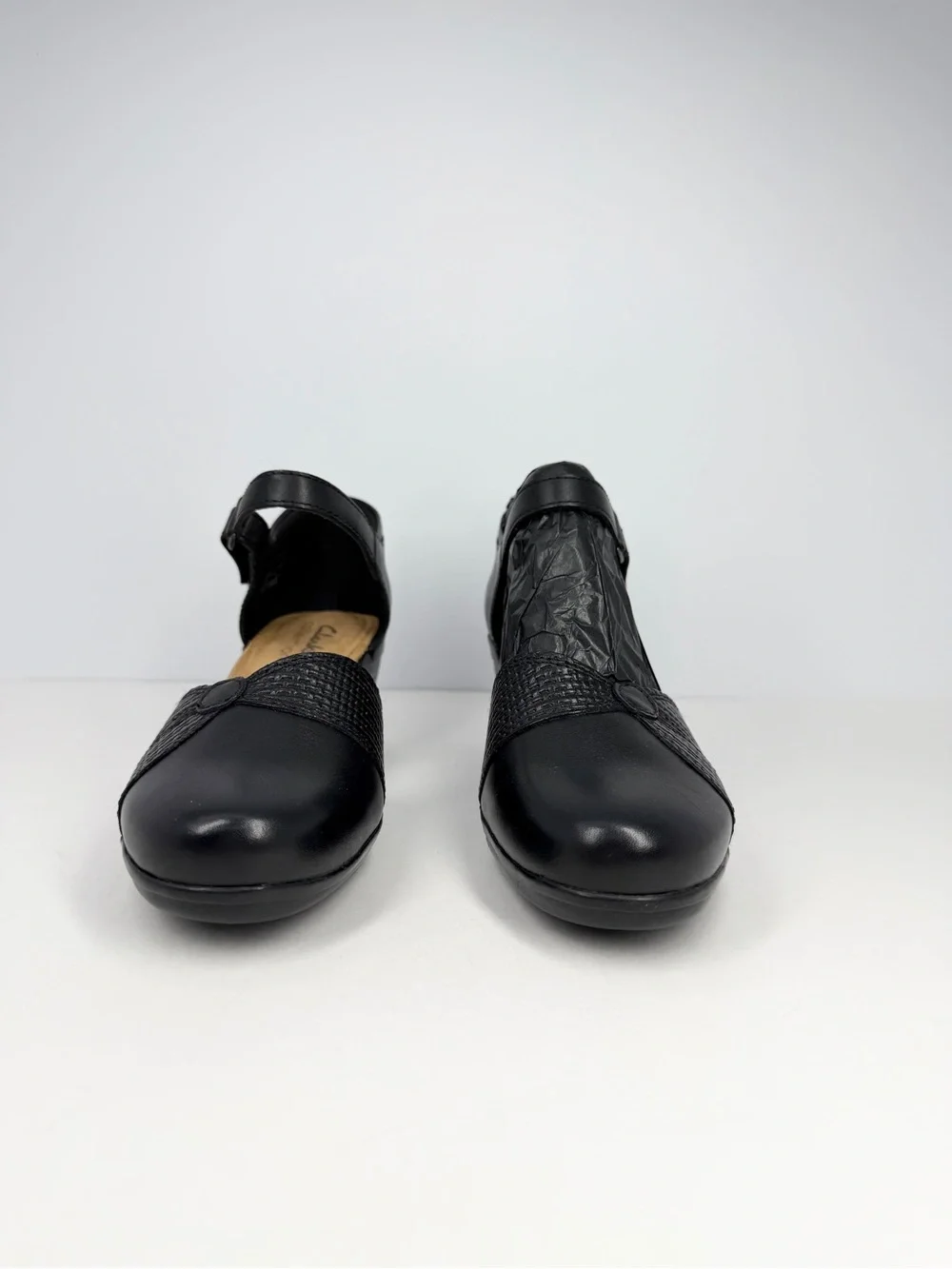 Clarks Emily Rae Pumps Black Leather Size 5M - Picture 4 of 16